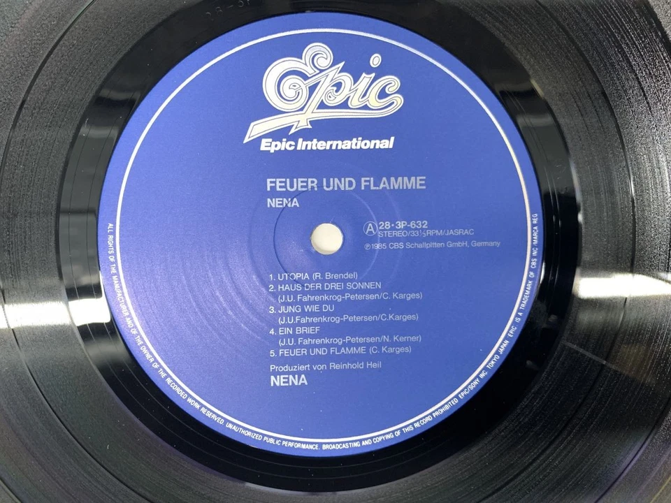 Nena Feuer Und Flamme Japan LP OBI [59472ER] - Image 2 of 2