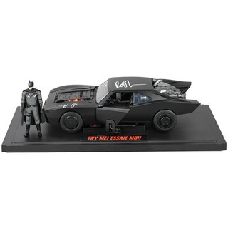Robert Pattinson Zoe Kravitz Autographed 2022 The Batman 1:18 Die Cast Batmobile