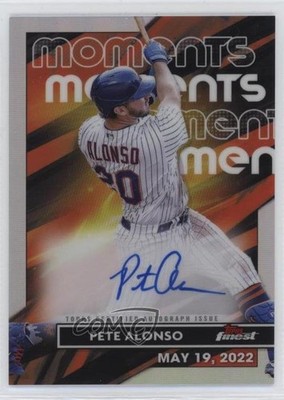2023 Topps Finest Moments Pete Alonso #FMA-PA Auto 0l2
