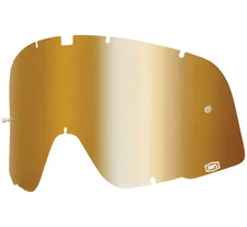 100% Replacement Lenses for Barstow Classic Goggles - True Gold Motorcycle PWC