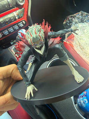 Anime & Manga Figure with Mask, Red Cape Effect, on Display Base