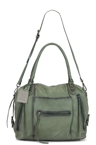 New We The Free Emerson Tote Bag Secret Sage Woven Casual Everyday
