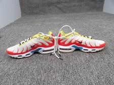Nike Air Max Plus TN White Red Orange Yellow Men's Athletic Running Shoes US 6