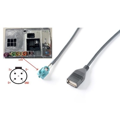 USB Cable 4 Pin for Car Stereo for BMW NBT for EVO Host Plug Wire 100CM