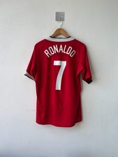 (L) Camiseta Manchester United 2004-06 local Ronaldo #7 Original Jersey Kit