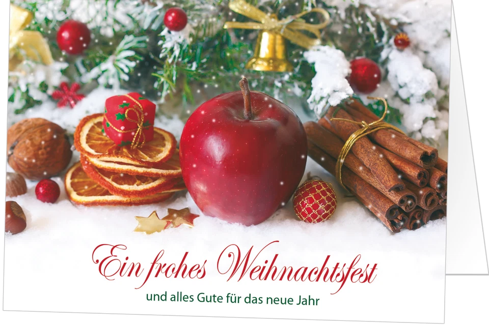 Weihnachtskarten Klappkarten mit Umschlag 17x12cm Fachhandelsqualität - Bild 4 von 4