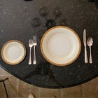 NORITAKE China Ware Goldkin Pattern 5675 Black Gold 79 Pieces — photo 1