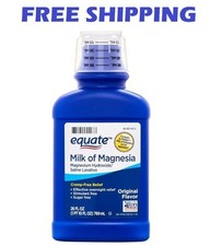 Equate Milk of Magnesia Saline Laxative, Original Flavor, 1200 mg, 26 fl oz