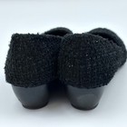 Seychelles Black Tweed Boucle Shimmer Wedge Shoes Women’s Size 8.5M — photo 4