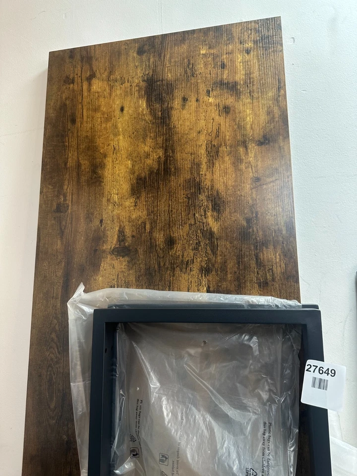 IBF Rustic Living Room Table, Simple Industrial Rectangle Coffee Table - Image 2 of 4