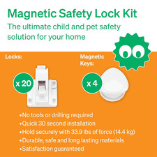 Easy Installation Magnetic Child Safety Cabinet Locks by Lovenoobs 20 Locks 4