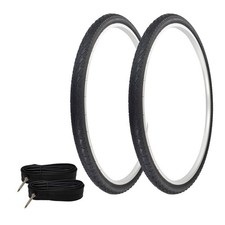 PRO TIRES 700 x 40 Black P-1134 W/TUBES 48mm Presta Valve