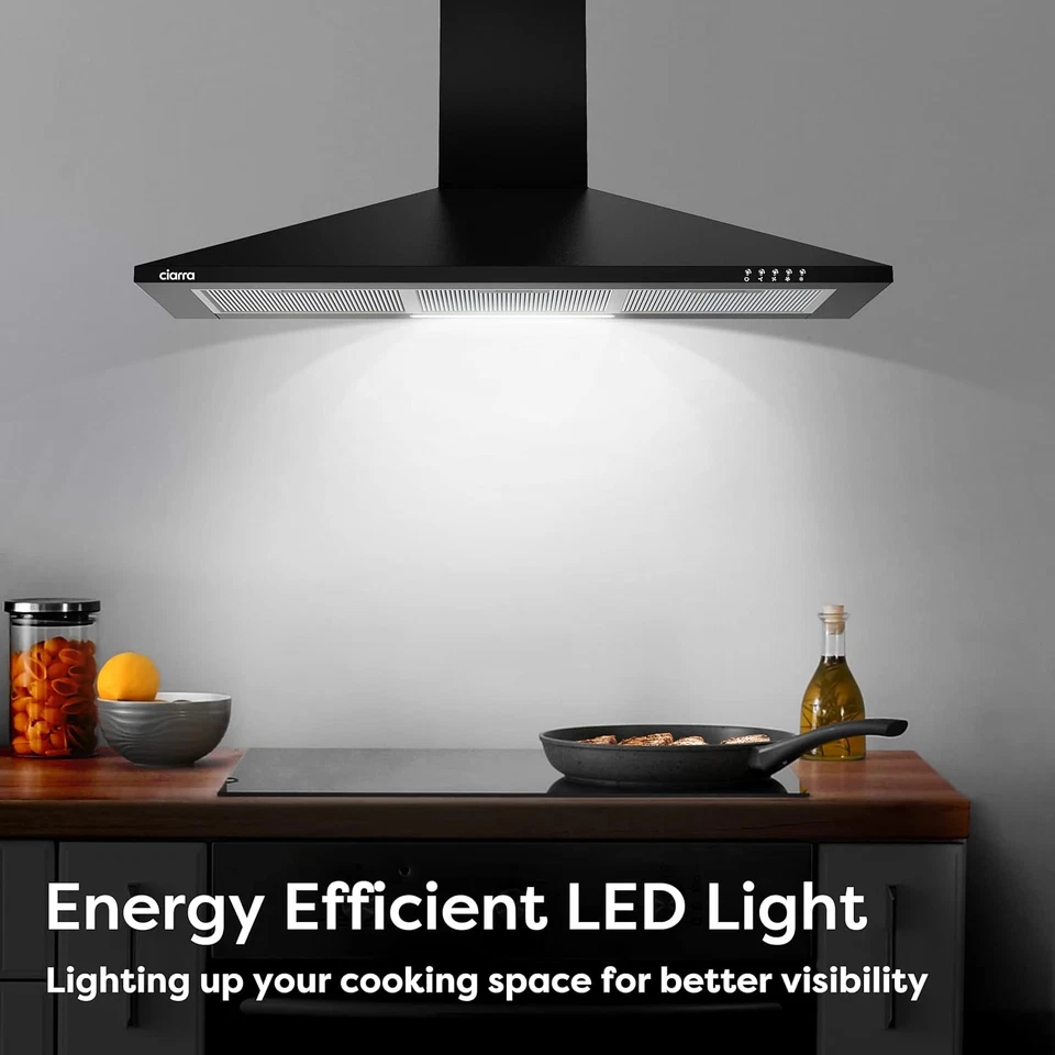 CBCS6201 Cappa Aspirante 60 Cm - Classe A++ - 370M³/H - 3 Velocità - 2 Funzioni  - Immagine 4 di 4