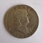 1949 Franklin Half Dollar VF 90% Silver 50c U.S. coin
