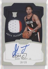 2018-19 Panini Dominion Rookie Jersey Silver 10/15 Gary Trent Jr #147 Auto 4i1