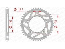 22679 - Standard Steel Crown 164800 - 525 Compatible with BMW S 1000 R ABS (0D02) 