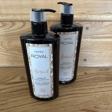 2 x Jafra Royal Almond Rich Body Oil With Vitamin E 16 Fl Oz / 475ml NEW