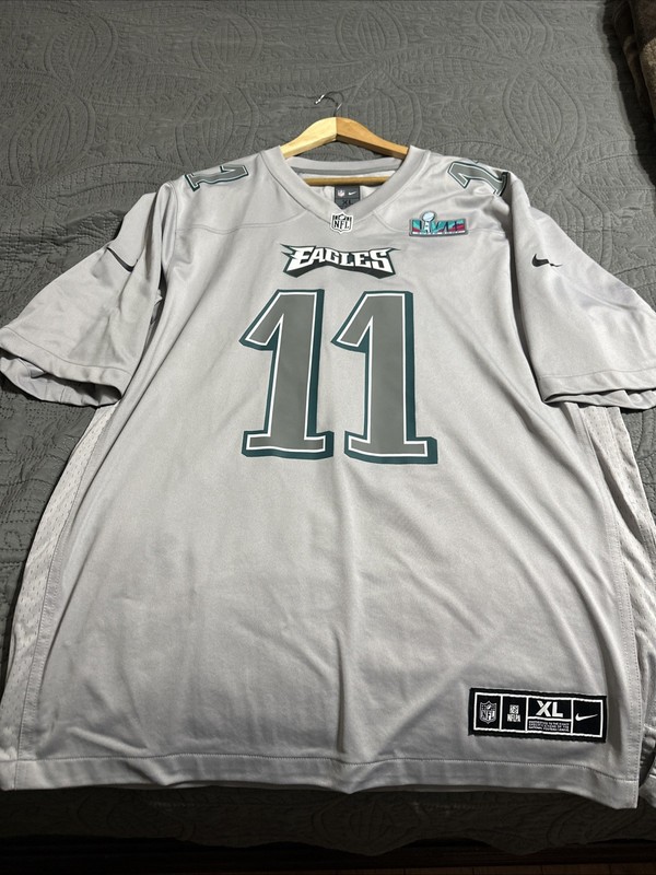 Nike Philadelphia Eagles AJ Brown #11 Super Bowl LVII NFL Jersey Gray XL