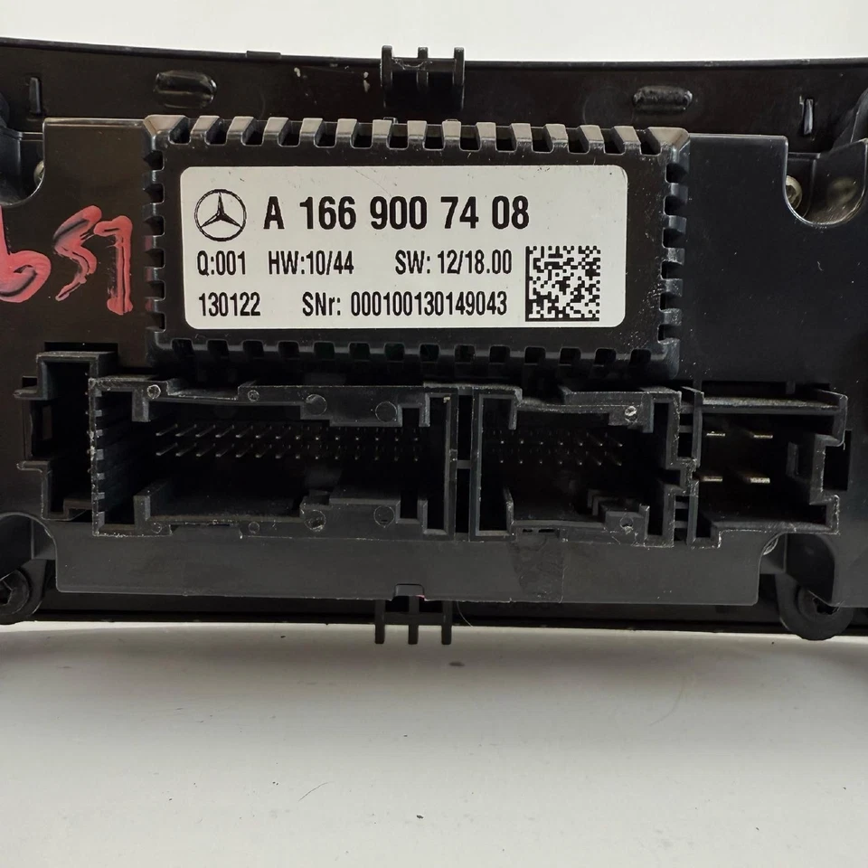 2013-2016 Mercedes GL450 GLS450 Dual Zone Climate Control Panel A1669007408 OEM - Image 2 of 4