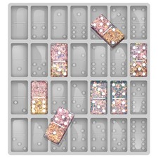 Moldes Domino para fundici n de resina Jumbo 8,86 x 9,25 x 0,39 pulgadas 230 g