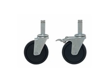 Quantum Storage Systems WR-00CO - ESD/Conductive Casters, 4 Swivel; 2 with Brake