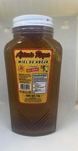 APIARIO REYNA MIEL DE ABEJA BEE HONEY WITH HONEYCOMB STICK- 38.8oz (1 Kg) MEXICO