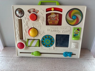 activity center baby box fisher price Fisher-Price to Toddler Toy 3-In-1 Spin & Sort and Play Table with Playmat and 10+ Activities, Retro Roar : Toys & Games 1 Hit Wonder Activity Center from Fisher Crib Busy Box Activity Center