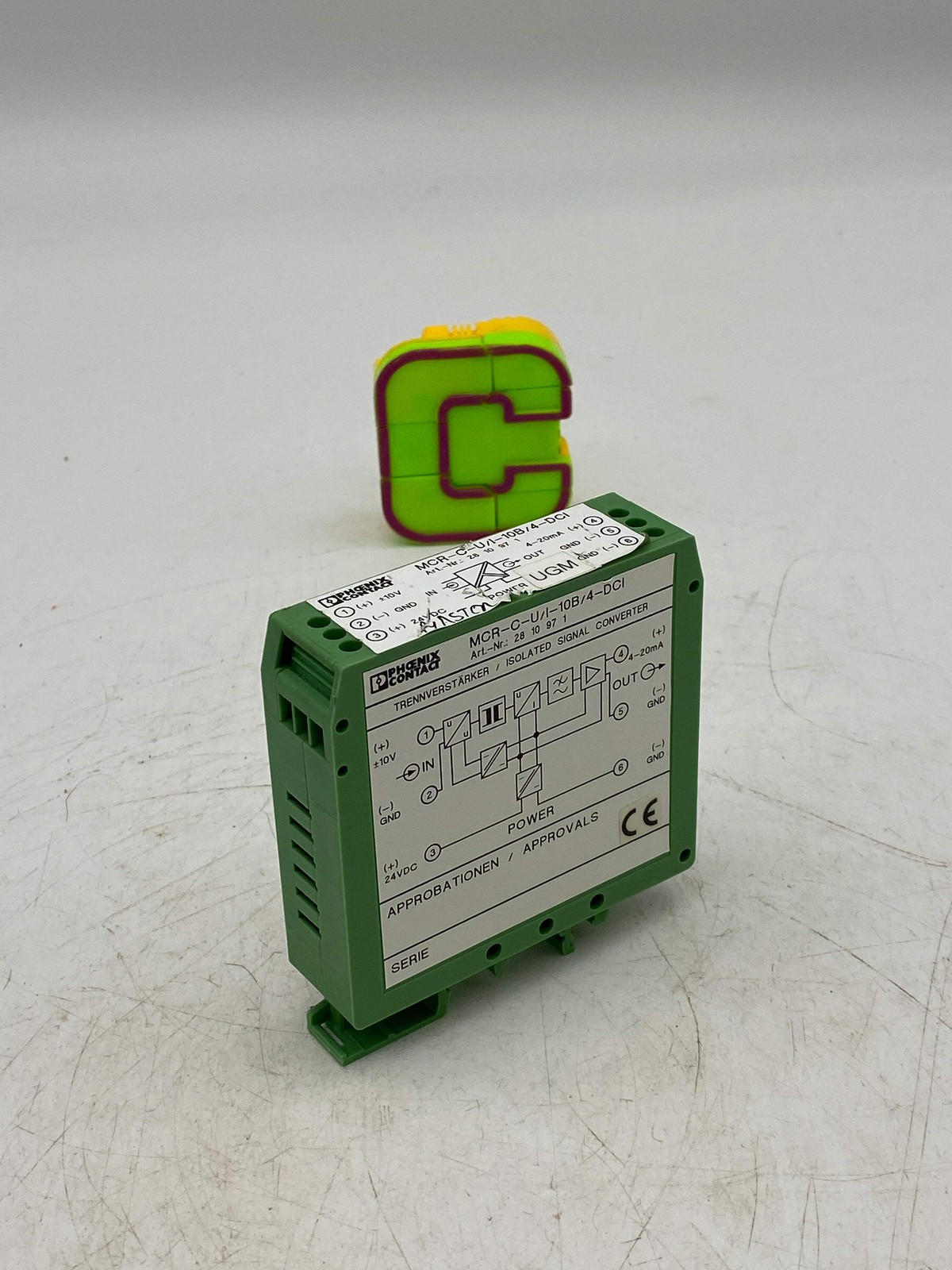 Phoenix Contact MCR-C-U/I-10B/4-DCI Isolated Signal Converter (Used)