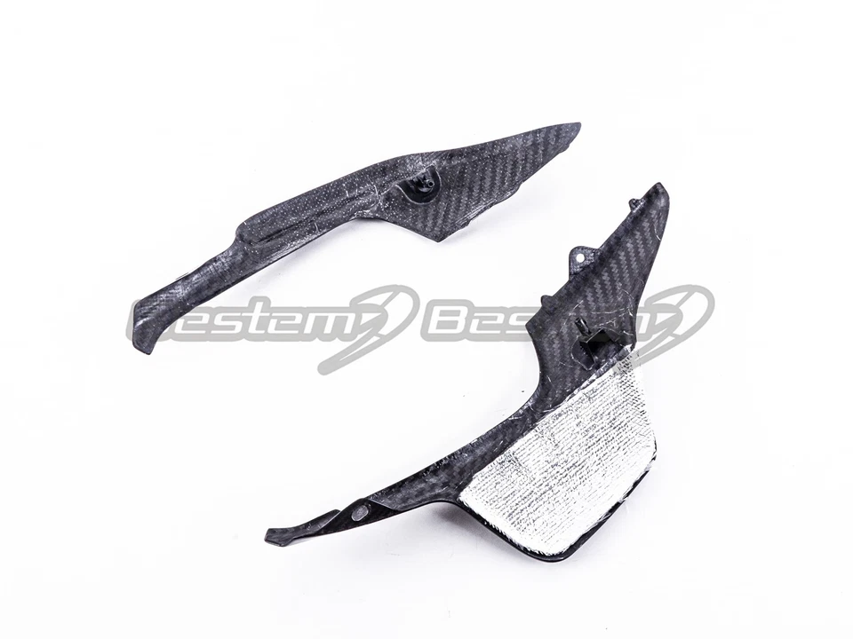 Fundas laterales de asiento de fibra de carbono (L+R) sarga Harley Davidson SportSter S 2021+ Foto 4 de 4