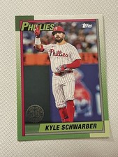 2025 Topps Series 1 Kyle Schwarber 1990 Pink Parallel #T90-31 Phillies SP
