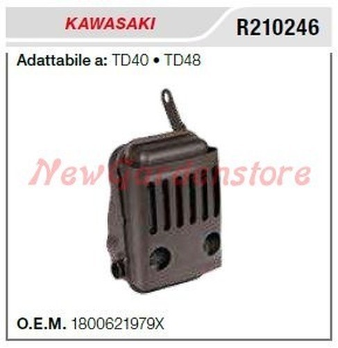 Marmitta SchalldäMpfer Kawasaki Hecke-SchneidgeräTe TD40 48 R210246-image