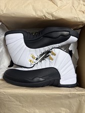 Size UK 9 - Nike Air Jordan 12 Retro Taxi White Black 2025 Sneakers - RRP £190!