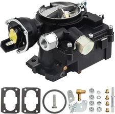 Mercruiser 3.0L Carburetor 2 Barrel Marine Carb w/Electric Choke -BLACK