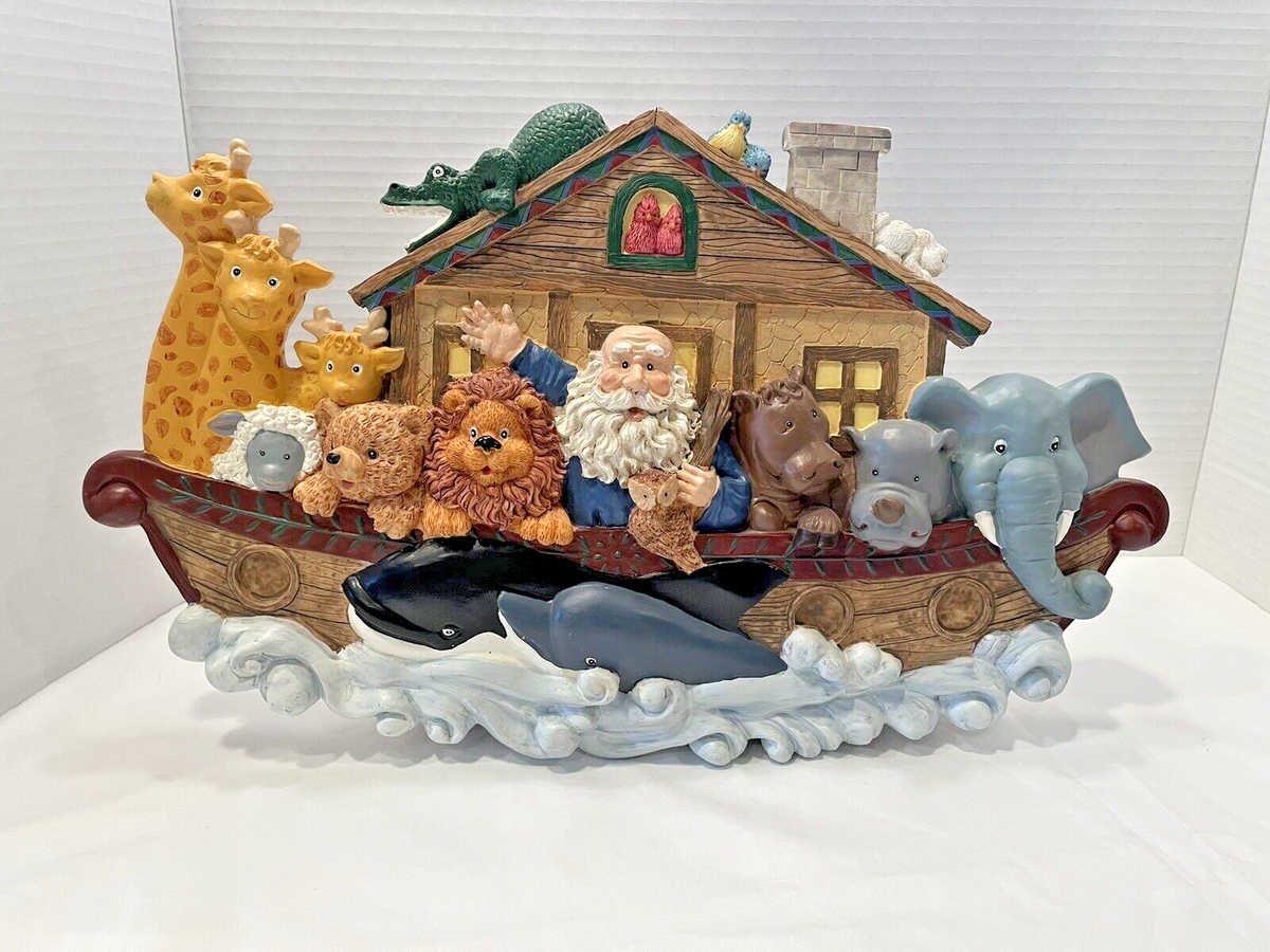Vintage 1993-96 Nursery Room Noah's Ark Decor 4 Piece Lot | eBay