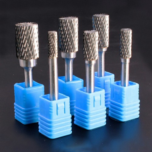1/4'' Double Cut Tungsten Steel Carbide Rotary Burr Die Grinder Shank Bit Set - Picture 10 of 12