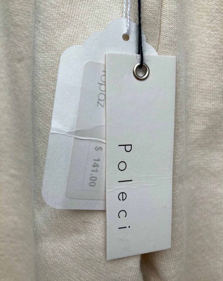 НОВЫЙ С ЯРЛЫКАМИ $141 POLECI СЛОНОВОЙ КОСТИ ЛЫЖ ХЛОПОК ЗАГРУЗКИ ЛЕГГИНСЫ SZ S - Изображение 3 из 4