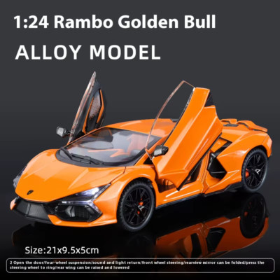 1:24 Lamborghini Revuelto Alloy Diecast Modellauto Sound & Light Kinder Spielzeug Co