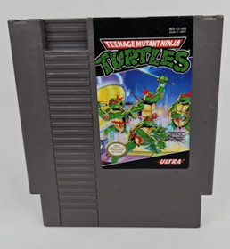 Teenage Mutant Ninja Turtles Nintendo NES TMNT 1989 CARTUCCIA con SLEEVE TESTATA