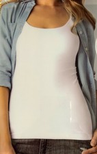 Women's Stretch cotton Adjustable straps Cami with BraSelf  S M L XL 1x 2x 3x