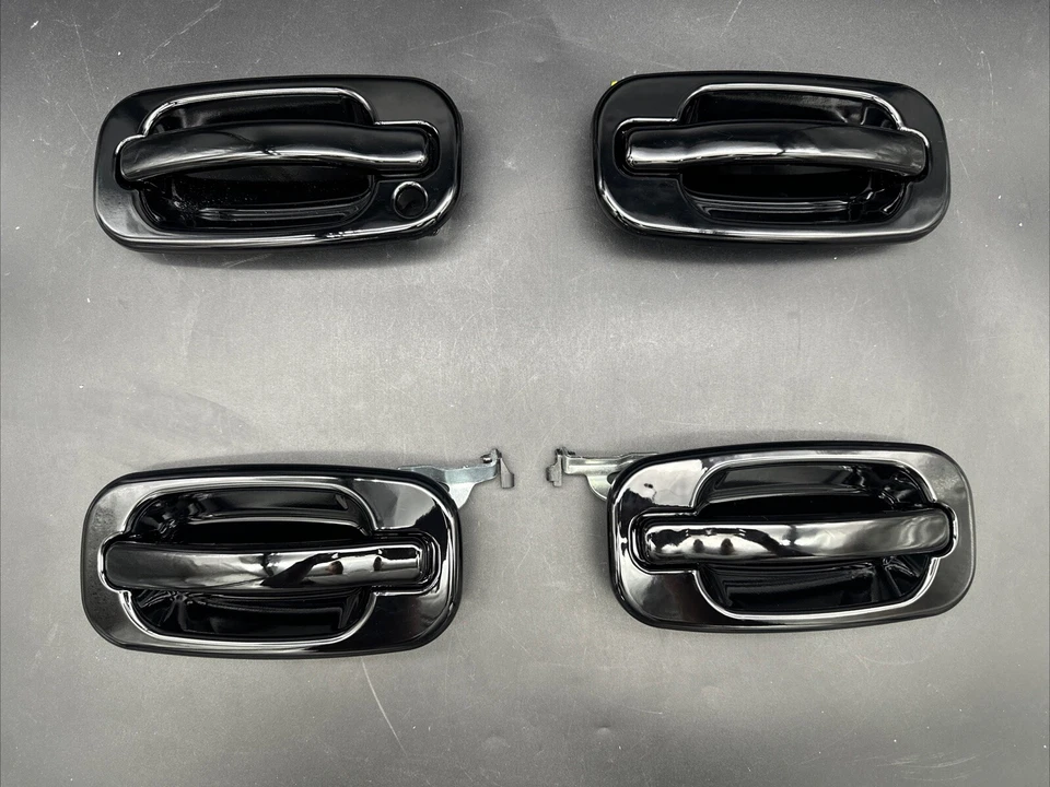 Tahoe Silverado Sierra Suburban Yukon 1999-2006 - Juego de 4 manijas de puerta negras. Foto 2 de 4