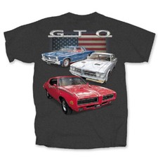 Pontiac GTO w/Flag Mens T shirt
