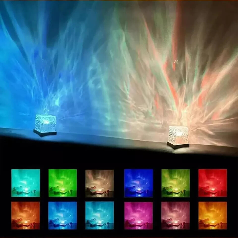 Lampe LED télécommandée et veilleuse décorative multicolore pour éclairage d'ambiance - 2