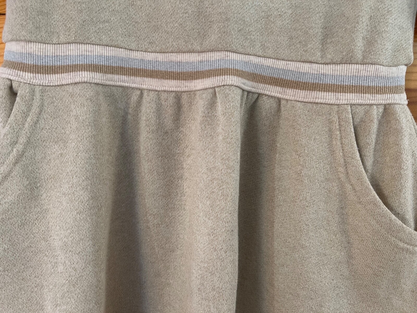 Gymboree Gold Sparkle Sweatdress with Pockets EUC Girls Dress Size L 10 ...