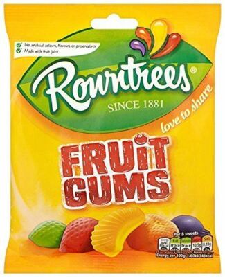Rowntrees Fruit Gums (120g x 12)