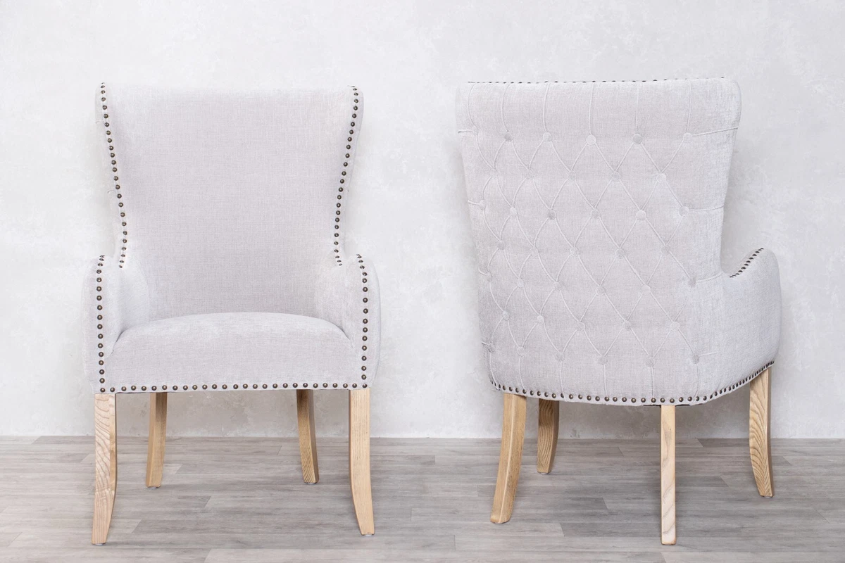 Upholstered 2024 carver chairs