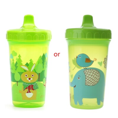 Leak-proof Racoon Bunny Pattern Children Baby Infant Leak Proof Cup 300ml