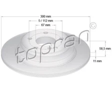 Expansion tank, coolant Topran 722291 for Citroën