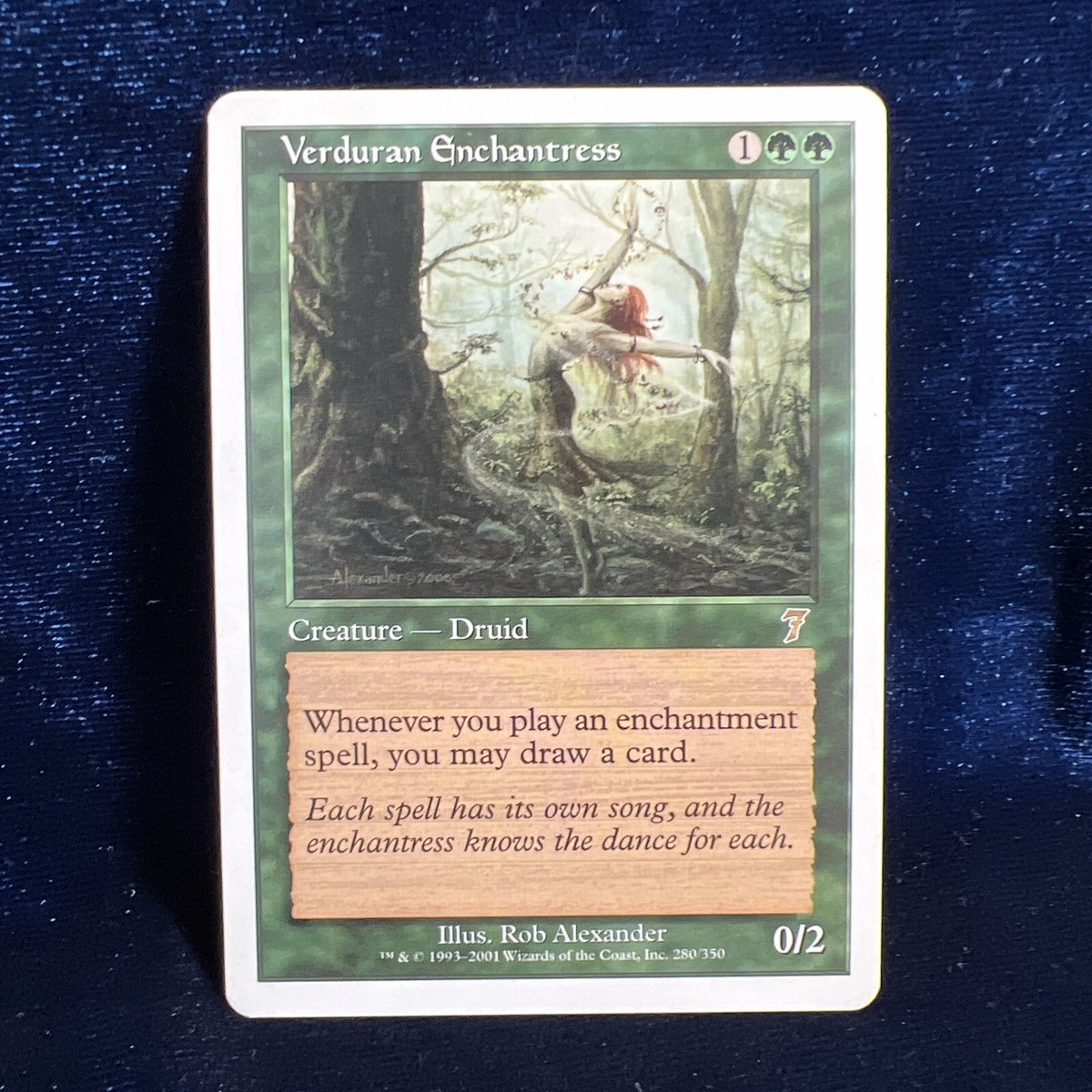 Verduran Enchantress 7th Edition Rare MTG Magic The Gathering Card 280/350  | eBay