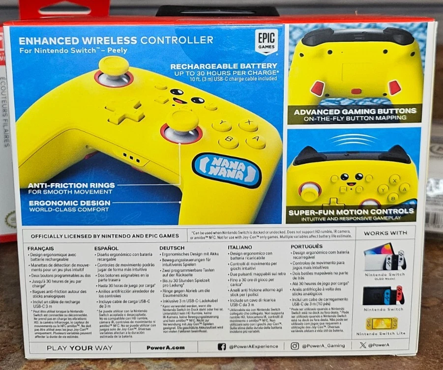 PowerA Fortnite Peely Accessories Pack for Nintendo Switch - BONUS Codes - Image 3 of 4