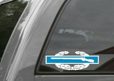 COMBAT INFANTRY BADGE CIB Vinyl Window Decal Sticker U.S. Army
